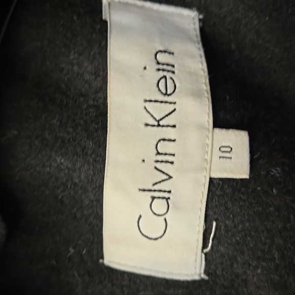 Calvin Klein Long Pleated Peacoat - Picture 4 of 6